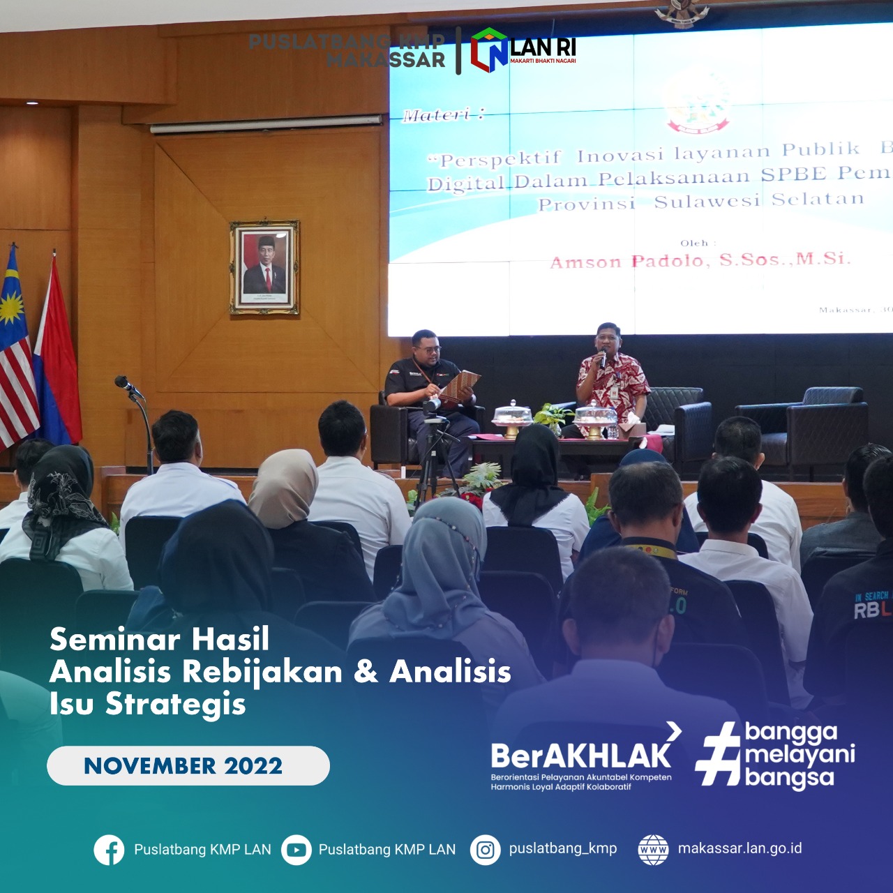 Seminar Nasional Kajian Dan Analisis Isu Aktual Puslatbang Kmp Lan Ri