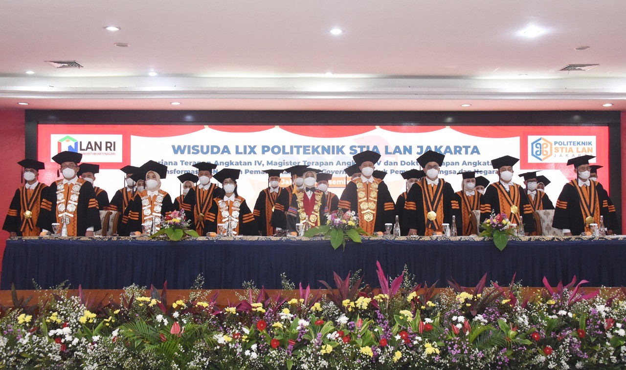 Siapkan Talenta-Talenta Unggul  dalam Percepatan Pengembangan Digital Governance, STIA LAN Jakarta Gelar Wisuda LIX Secara Klasikal